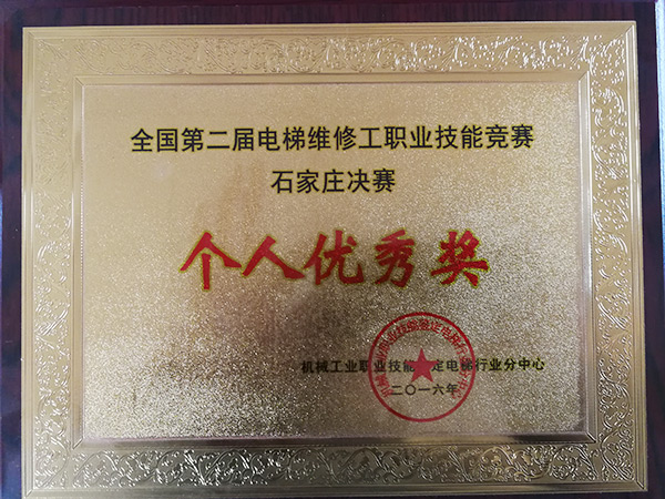 个人优秀奖