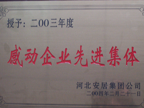 感动企业先进集体